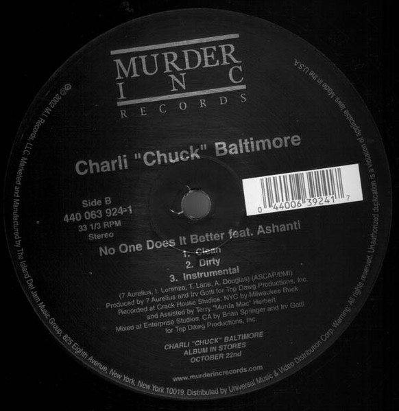 Charli Baltimore - Diary / No One Does It Better | Murder Inc Records (440 063 924-1) - 3 Charli Baltimore - Diary / No One Does It Better | Murder Inc Records (440 063 924-1) - 3