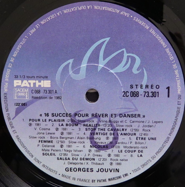 Georges Jouvin - Trompette D'Or - 16 Succès Pour Rêver Et Danser | Pathé (2C 068-73301) - 3