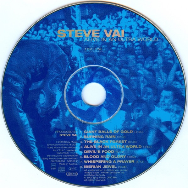 Steve Vai - Alive In An Ultra World | Epic (EPC 501539 2) - 3 Steve Vai - Alive In An Ultra World | Epic (EPC 501539 2) - 3
