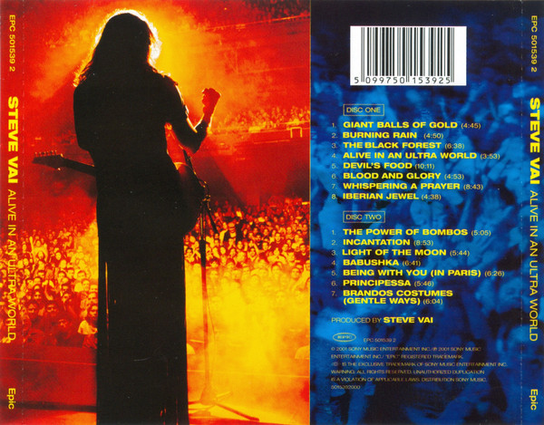 Steve Vai - Alive In An Ultra World | Epic (EPC 501539 2) - 2 Steve Vai - Alive In An Ultra World | Epic (EPC 501539 2) - 2