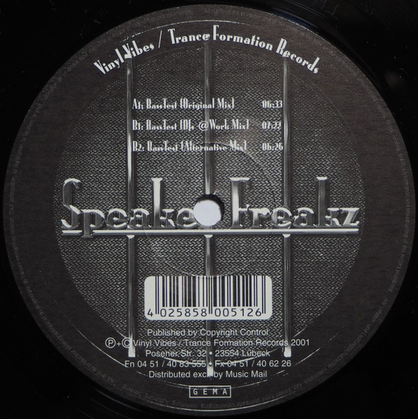 SpeakerFreakz - Bass Test | Vinyl Vibes Records (VV 005)