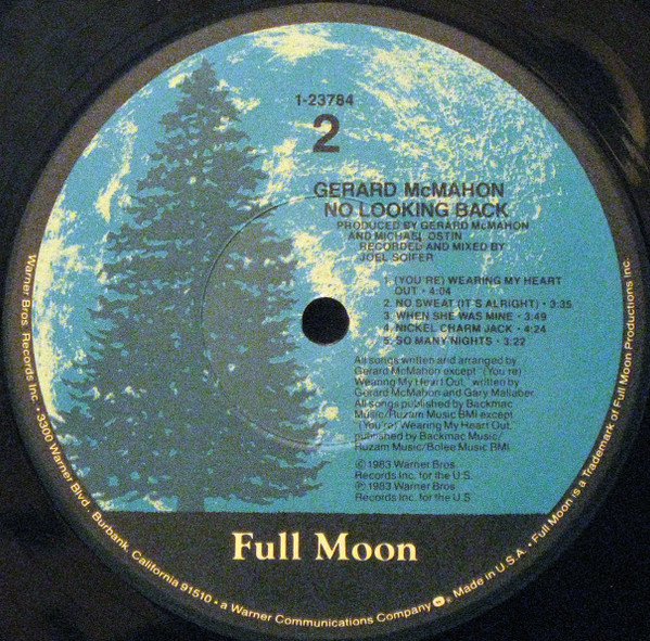 Gerard McMahon - No Looking Back | Full Moon (9 23784-1) - 4 Gerard McMahon - No Looking Back | Full Moon (9 23784-1) - 4