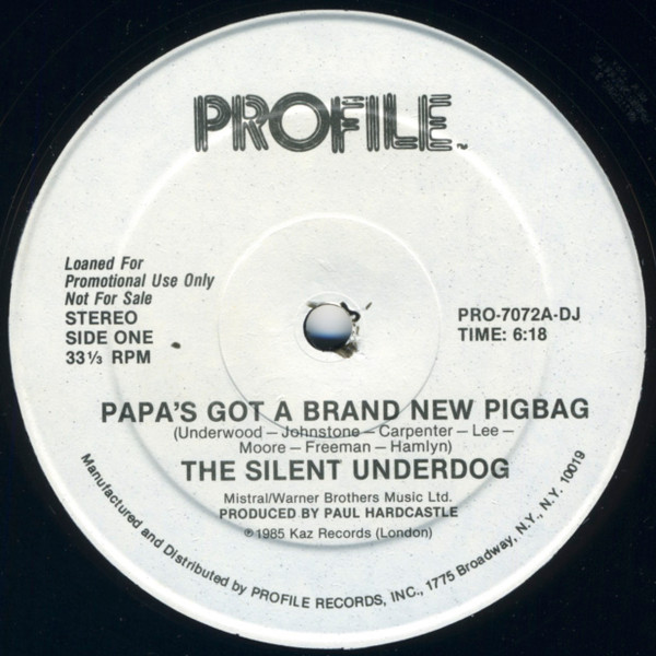 The Silent Underdog / Pigbag - Papa's Got A Brand New Pigbag | Profile Records (PRO-7072-DJ) - main The Silent Underdog / Pigbag - Papa's Got A Brand New Pigbag | Profile Records (PRO-7072-DJ) - main
