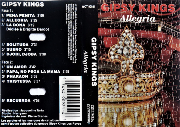 Gipsy Kings - Allegria | Columbia (WCT 90921) - 2