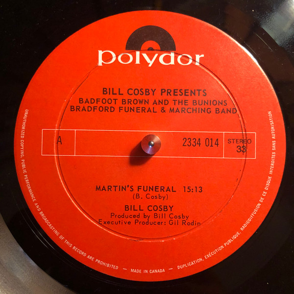Bill Cosby Presents Badfoot Brown And The Bunions Bradford Funeral Marching Band - Bill Cosby Presents Badfoot Brown And The Bunions Bradford Funeral & Marching Band | Polydor (2334 014) - 3