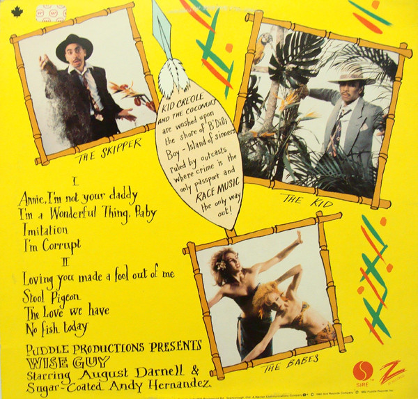 Kid Creole And The Coconuts - Wise Guy | ZE Records (XSR 3681) - 2