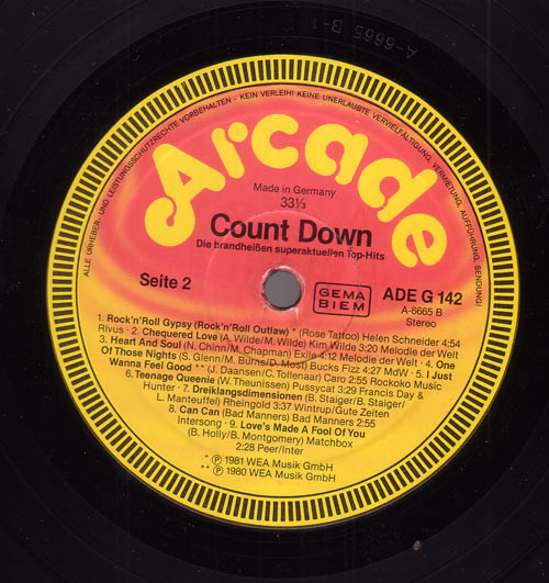 Various - Count Down - Die Brandheißen Superaktuellen Top-Hits | Arcade (ADE G 142) - 4
