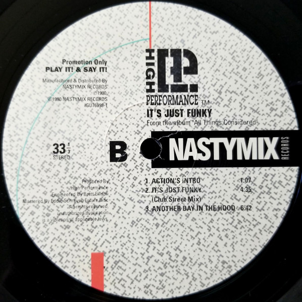 High Performance - It's Just Funky | Nastymix Records (IGU 76999-1) - 4 High Performance - It's Just Funky | Nastymix Records (IGU 76999-1) - 4