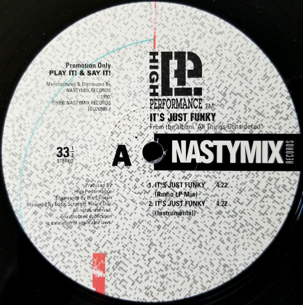High Performance - It's Just Funky | Nastymix Records (IGU 76999-1) - 3 High Performance - It's Just Funky | Nastymix Records (IGU 76999-1) - 3