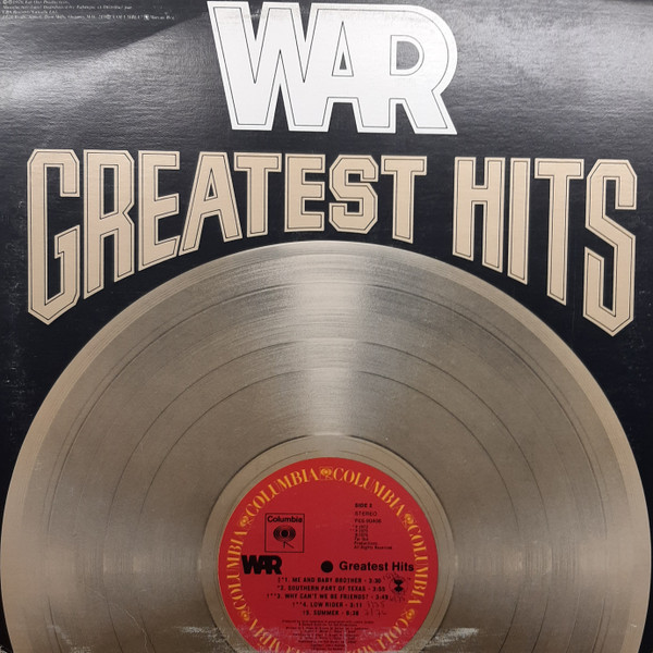 War - Greatest Hits | Columbia (PES 90406) - 2