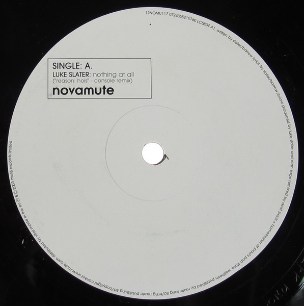 Luke Slater / S.I. Futures - Single | NovaMute (12NOMU117) - 3