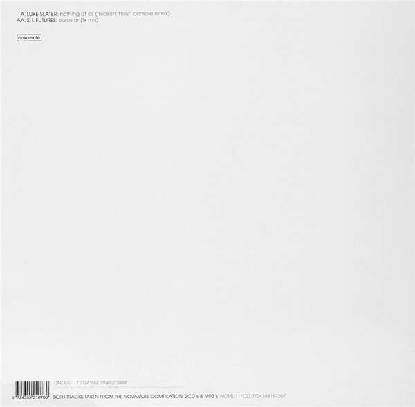 Luke Slater / S.I. Futures - Single | NovaMute (12NOMU117) - 2