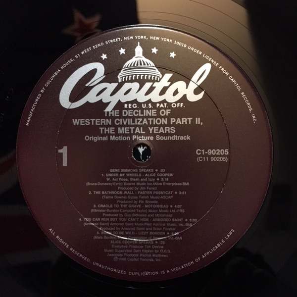 Various - The Decline Of Western Civilization Part II The Metal Years | Capitol Records (C1-590205) - 3 Various - The Decline Of Western Civilization Part II The Metal Years | Capitol Records (C1-590205) - 3