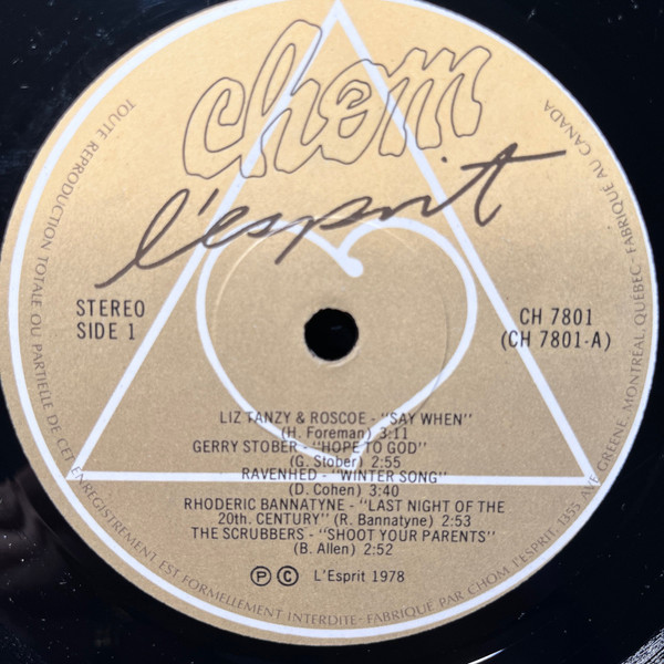 Various - CHOM FM 97.7 L'Esprit 1978 | Chom FM (CH 7801) - 4 Various - CHOM FM 97.7 L'Esprit 1978 | Chom FM (CH 7801) - 4