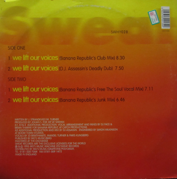 Johan S. Presents Intergrated Society - We Lift Our Voices | Sweat (SWHY 028) - 2