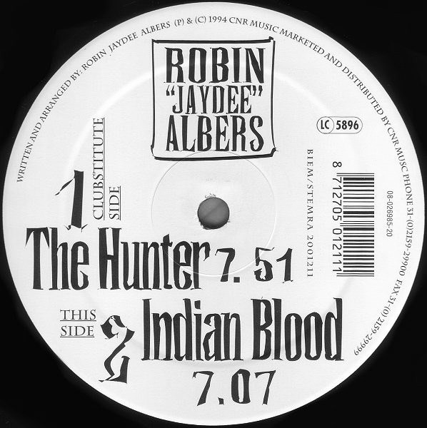 Robin Albers - The Hunter / Indian Blood | Clubstitute Records (2001211) - 2 Robin Albers - The Hunter / Indian Blood | Clubstitute Records (2001211) - 2