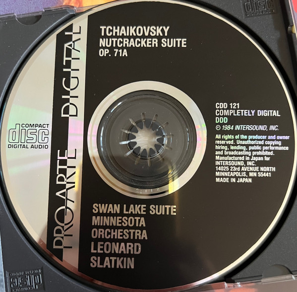 Pyotr Ilyich Tchaikovsky - Minnesota Orchestra , Leonard Slatkin - Nutcracker Suite • Swan Lake Suite | Pro Arte (CDD 121) - 2
