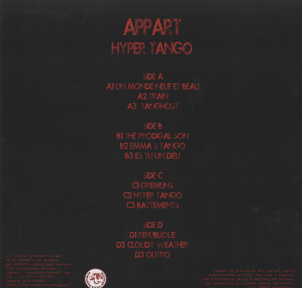 A.P.P.A.R.T - Hyper Tango | Deontologie (DEON 011)