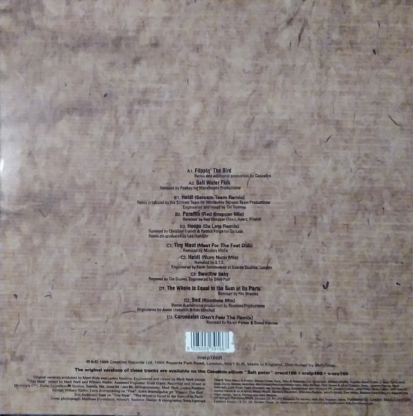 Ruby - Salt Peter Remixed (Revenge, The Sweetest Fruit.) | Creation Records (crelp166R) - 2