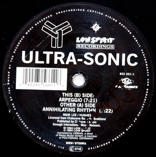 Ultra-Sonic - Annihilating Rhythm | Fire Recordings (855 661-1) - main Ultra-Sonic - Annihilating Rhythm | Fire Recordings (855 661-1) - main