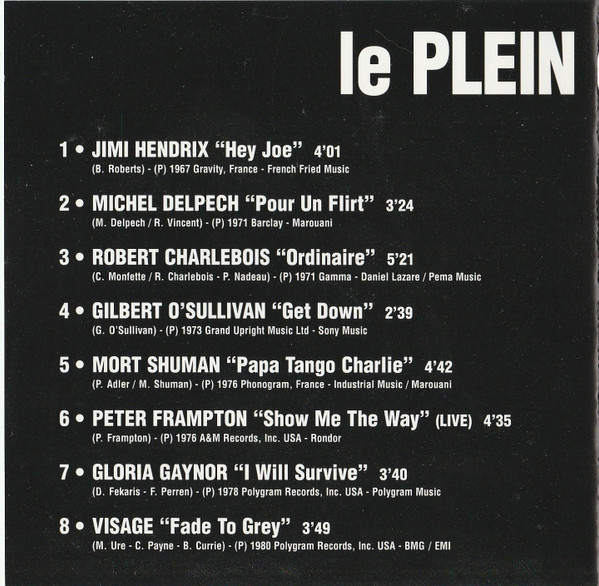 Various - Le Plein De Tubes | PolyGram Projets Spéciaux (5953) - 4 Various - Le Plein De Tubes | PolyGram Projets Spéciaux (5953) - 4