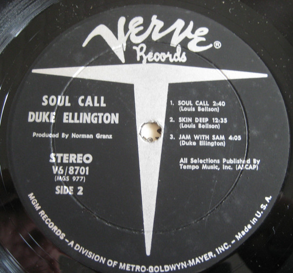 Duke Ellington - Soul Call | Verve Records (V6/ 8701) - 4 Duke Ellington - Soul Call | Verve Records (V6/ 8701) - 4