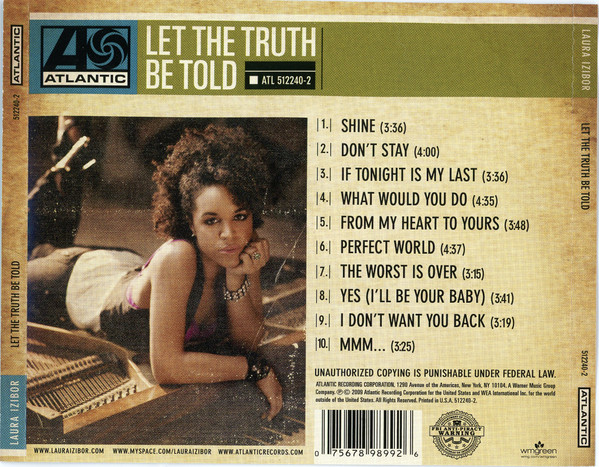 Laura Izibor - Let The Truth Be Told | Atlantic (512240-2) - 2 Laura Izibor - Let The Truth Be Told | Atlantic (512240-2) - 2