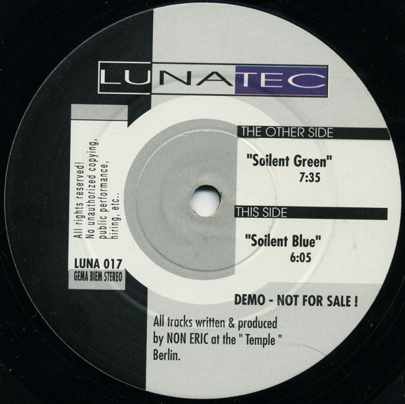 Dee Rex - Soilent Green / Soilent Blue | Lunatec (LUNA 017) - 2