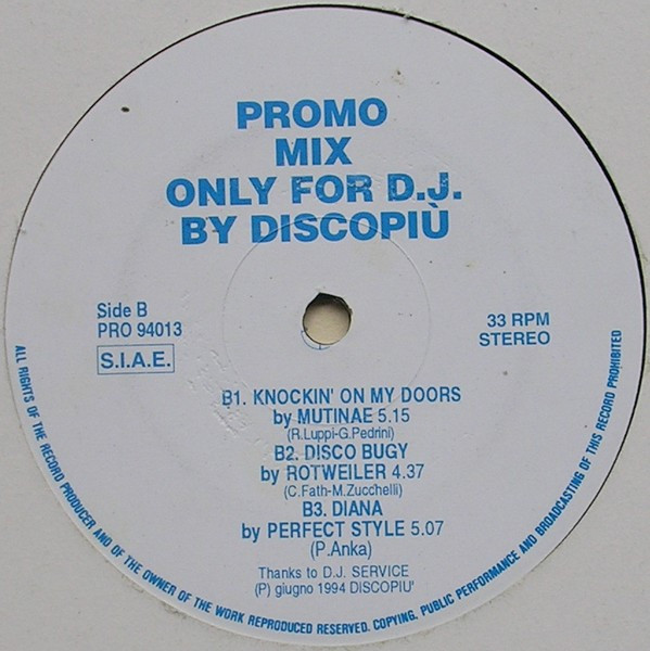 Various - Promo Mix Only For D.J. By Discopiu' | Disco Più SRL (PRO 94013) - 3 Various - Promo Mix Only For D.J. By Discopiu' | Disco Più SRL (PRO 94013) - 3