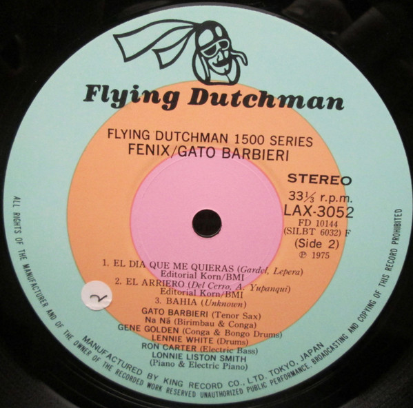 Gato Barbieri - Fenix | Flying Dutchman (LAX 3052) - 3 Gato Barbieri - Fenix | Flying Dutchman (LAX 3052) - 3