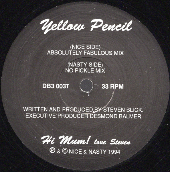 Yellow Pencil - Yellow Pencil | Nice & Nasty Records (DB3 003T)