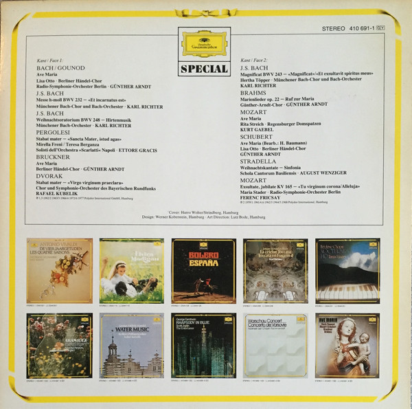Various - Ave Maria | Deutsche Grammophon (410 691-1) - 2
