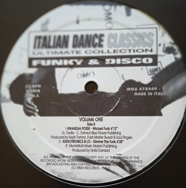 Various - Italian Dance Classics - Funky And Disco Vol. 1 | Irma (IRMA 478449-1) - 3 Various - Italian Dance Classics - Funky And Disco Vol. 1 | Irma (IRMA 478449-1) - 3