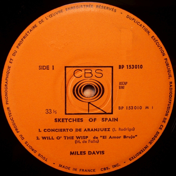 Miles Davis - Sketches Of Spain | CBS (BP 153 010) - 2