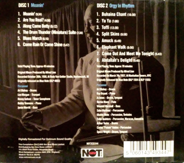 Art Blakey & The Jazz Messengers - Moanin' | Not Now Music (NOT2CD344) - 2