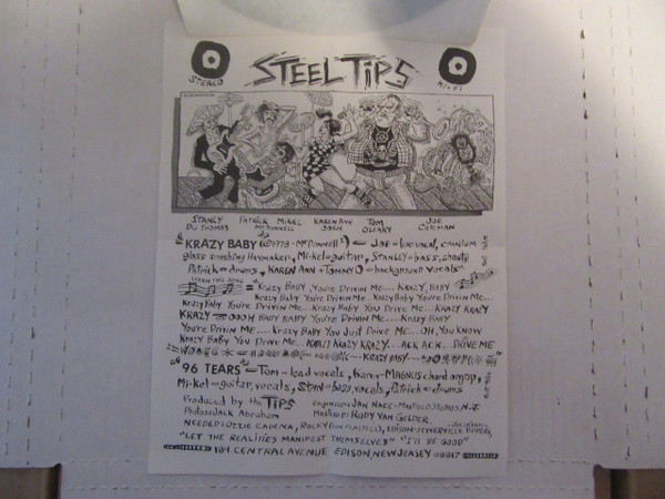 Steel Tips - 96 Tears / Krazy Baby | Not On Label (Steel Tips Self-released) (ST 801) - 4