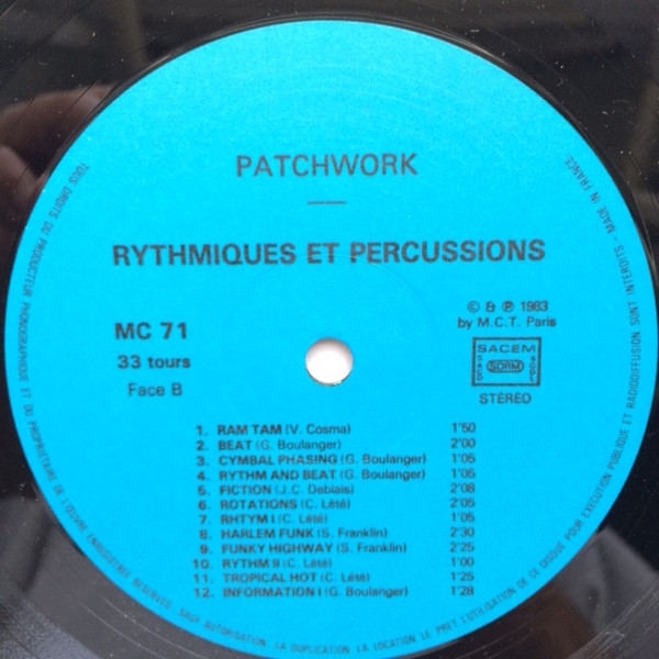 Various - Rythmiques Et Percussions | Patchwork (MC 71) - 4 Various - Rythmiques Et Percussions | Patchwork (MC 71) - 4