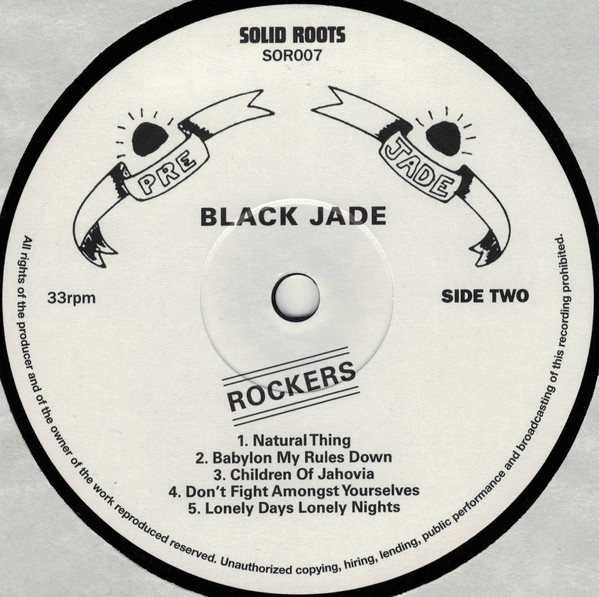 Black Jade - Rockers | Solid Roots (SOR007) - 3 Black Jade - Rockers | Solid Roots (SOR007) - 3