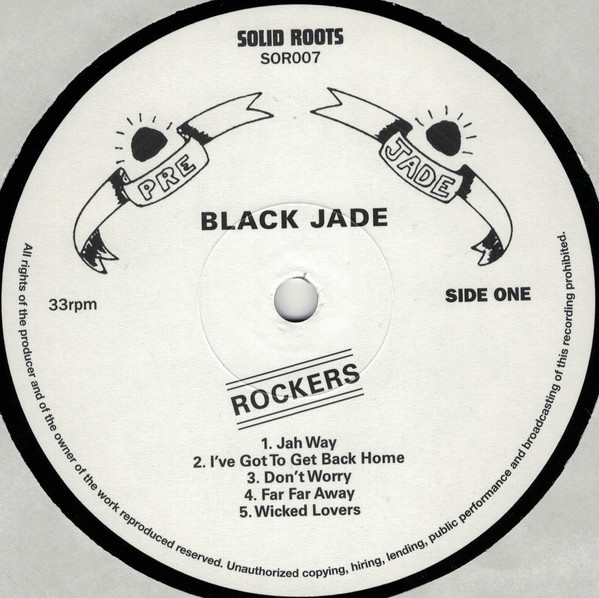 Black Jade - Rockers | Solid Roots (SOR007) - 2 Black Jade - Rockers | Solid Roots (SOR007) - 2
