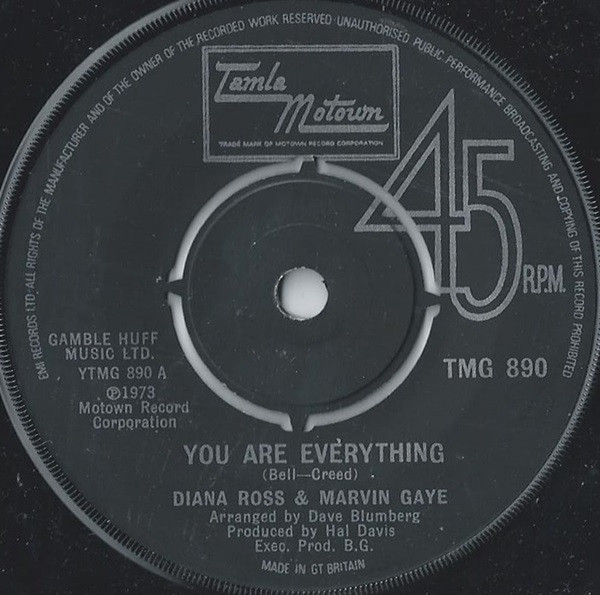 Diana Ross & Marvin Gaye - You Are Everything | Tamla Motown (TMG 890)