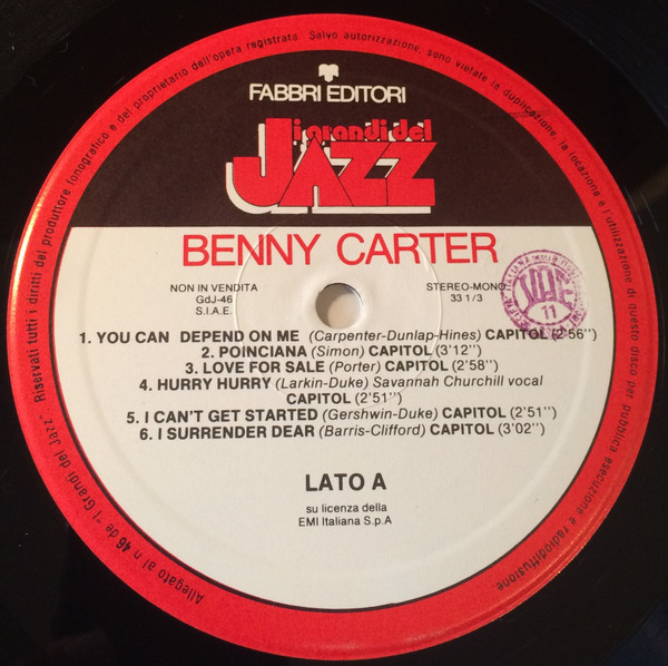 Benny Carter - Benny Carter | Fabbri Editori (GdJ 46) - 3 Benny Carter - Benny Carter | Fabbri Editori (GdJ 46) - 3