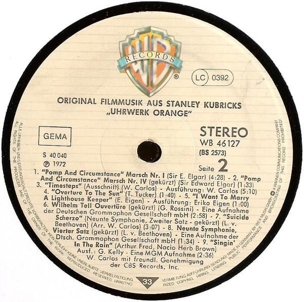 Various - Uhrwerk Orange | Warner Bros. Records (WB 46 127) - 4 Various - Uhrwerk Orange | Warner Bros. Records (WB 46 127) - 4