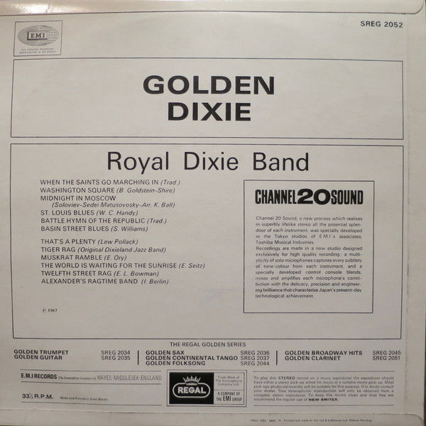 Royal Dixie Band - Golden Dixie | Regal (SREG 2052) - 2 Royal Dixie Band - Golden Dixie | Regal (SREG 2052) - 2