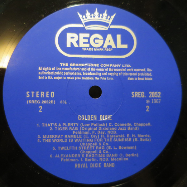 Royal Dixie Band - Golden Dixie | Regal (SREG 2052) - 4 Royal Dixie Band - Golden Dixie | Regal (SREG 2052) - 4