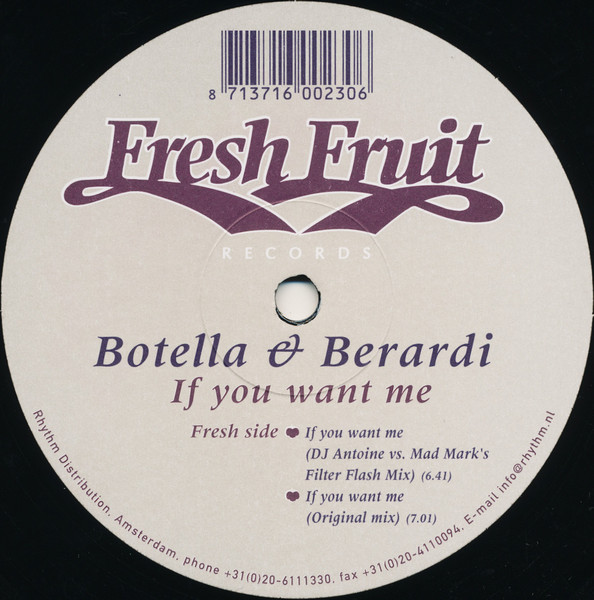 Botella & Berardi - If You Want Me | Fresh Fruit Records (EPFF37) - 2 Botella & Berardi - If You Want Me | Fresh Fruit Records (EPFF37) - 2