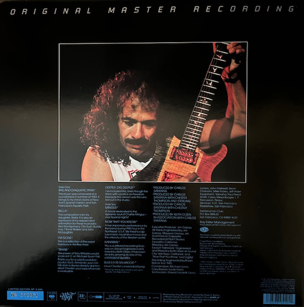 Carlos Santana - Blues For Salvador | Mobile Fidelity Sound Lab (MFSL 1-560) - 4