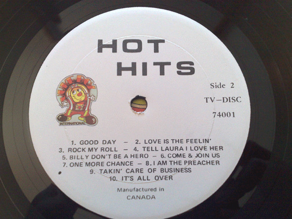 Various - Hot Hits | Juke Box International (TV-DISC 74001) - 3