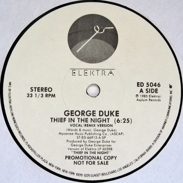 George Duke - Thief In The Night | Elektra (ED 5046)