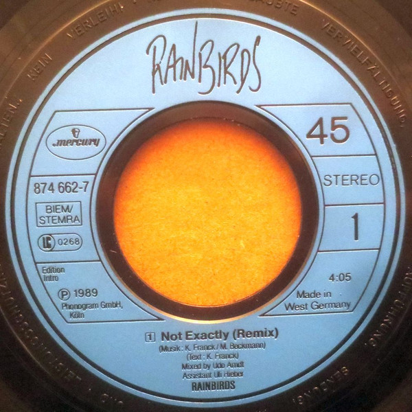 Rainbirds - Not Exactly | Mercury (874 662-7) - 3