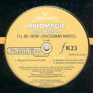 Automagic - I'll Be Here (Akodama Mixes) | Funktástica Records (FK23) - main
